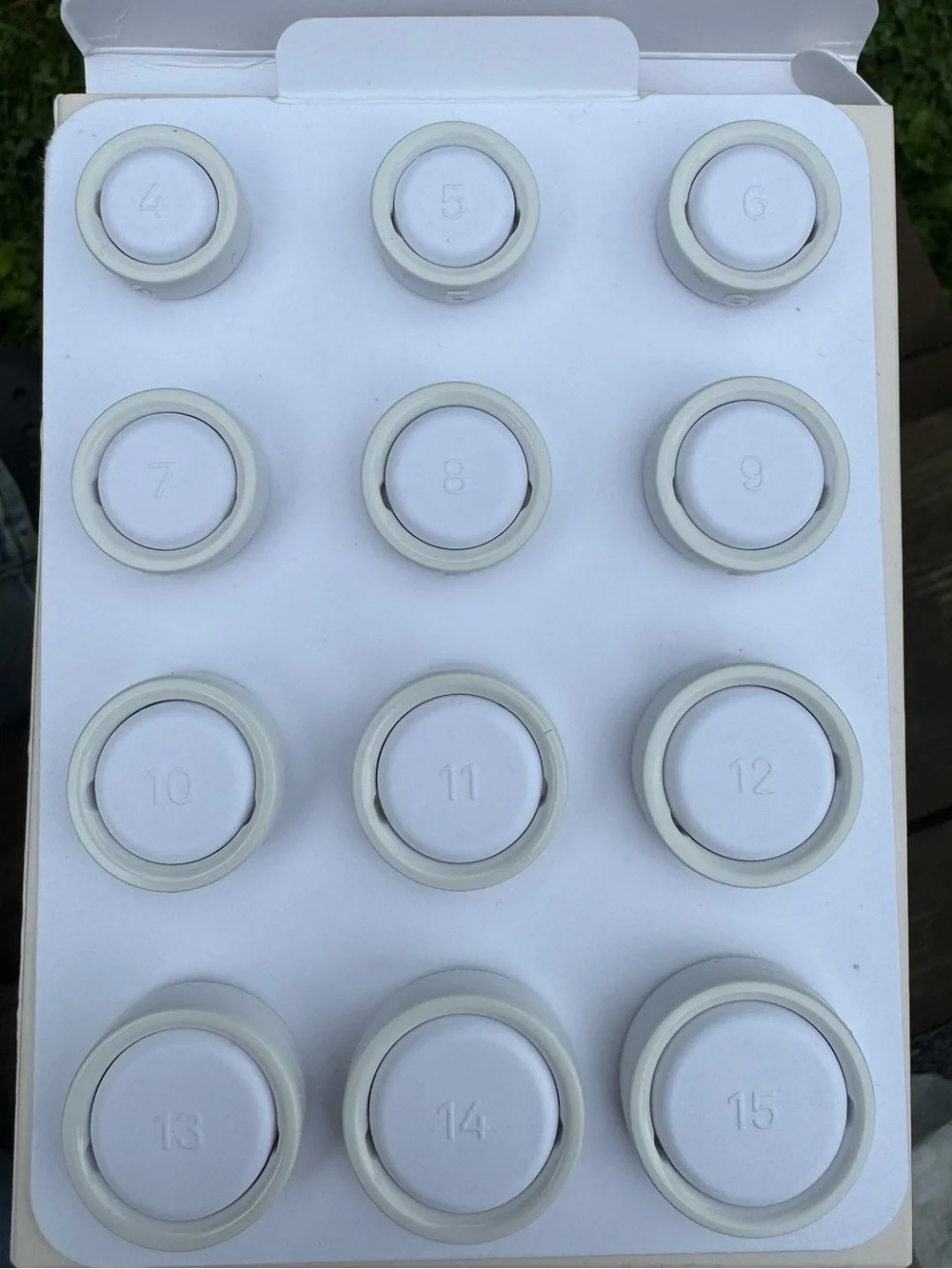 Oura Ring 4 Sizing Kit - sizes 4 - 15